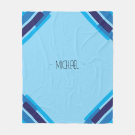Geometrie mit monogramm Fleece Blanket
