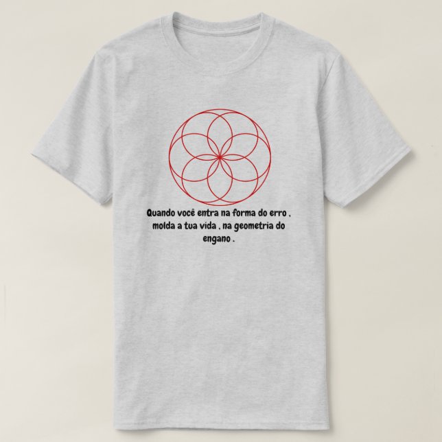 Geometrie mit Phrase T-Shirt (Design vorne)
