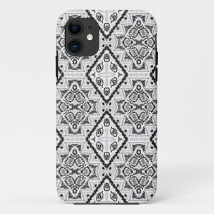 Geometrie , Muster , Schwarz und Weiß Case-Mate iPhone Hülle