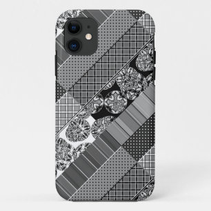 Geometrie, Muster, Schwarz und Weiß Case-Mate iPhone Hülle