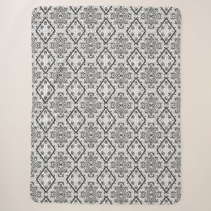 Geometrie , Muster , Schwarz und Weiß Sherpadecke