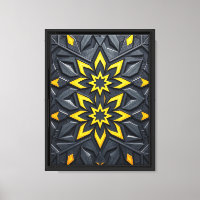 Géométrie persane traditionnelle - Art mural encad
