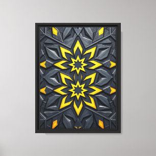 Géométrie persane traditionnelle - Art mural encad