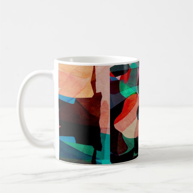 Geometrie Textur klassisches Muster Kaffeetasse (Links)