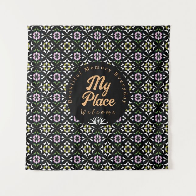 Geometrie Wandteppich (Vorderseite)