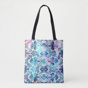 Geometrie-Wiederholmuster mit Texturgrundabellen Tasche