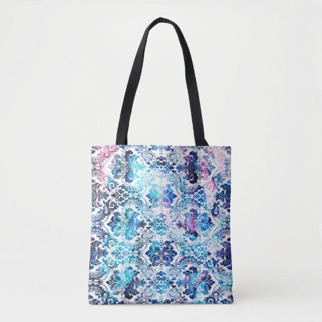 Geometrie-Wiederholmuster mit Texturgrundabellen Tasche (Vorderseite)