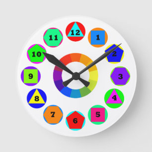 Geometrieformen Runde Wanduhr