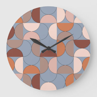 Geometriekunst: minimalistischer skandinavischer S Große Wanduhr