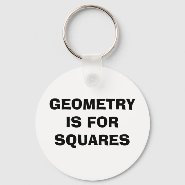 Geometriequadrate Schlüsselanhänger (Vorderseite)