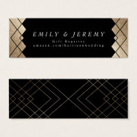 Géométrique Black Gold Gatsby Cadeaux de mariage
