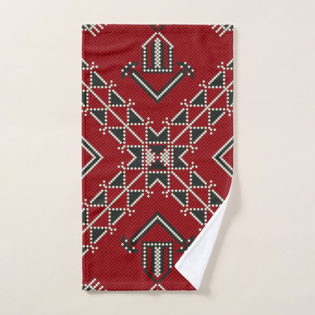 Géométrique vintage mode mignonne tendance classiq (Serviette à main)