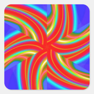 Geometrisch 160614 (04) quadratischer aufkleber