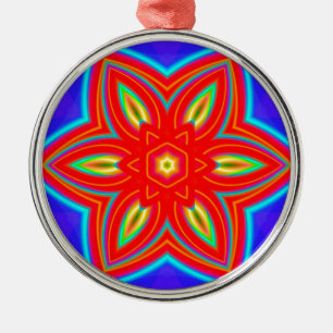 Geometrisch 160614 (05) silbernes ornament