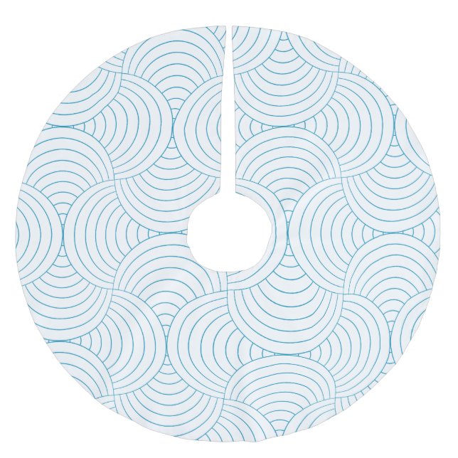 geometrisch #2 polyester weihnachtsbaumdecke (Vorderseite)