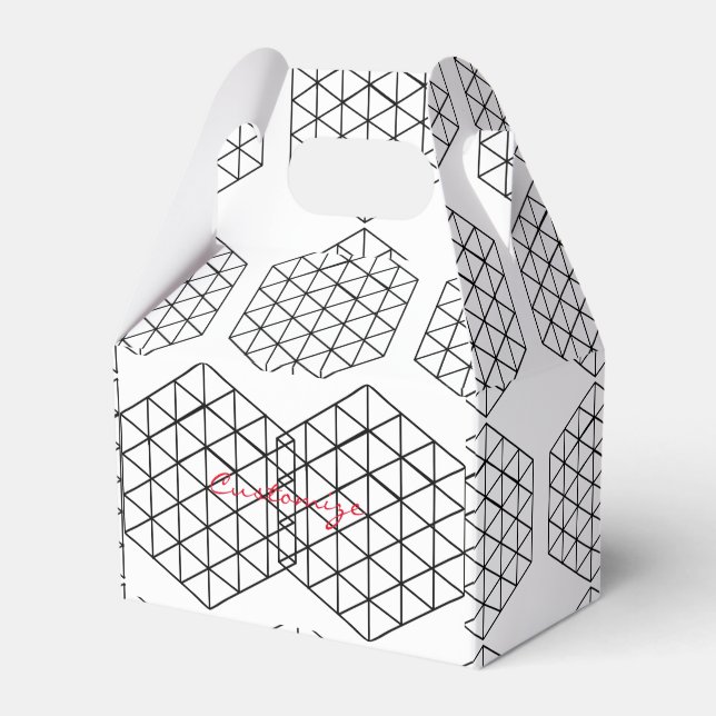 Geometrisch 3-D Cube Thunder_Cove Geschenkschachtel (Vorderseite)