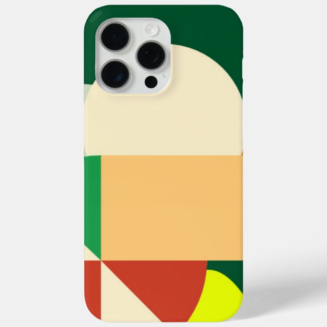 Geometrisch Abstrakt geformtes, leuchtendes, farbi Case-Mate iPhone Hülle (Rückseite)