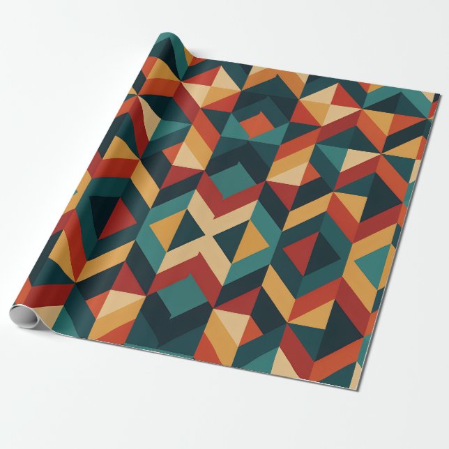geometrisch abstrakt geschenkpapier (Ungerollt)