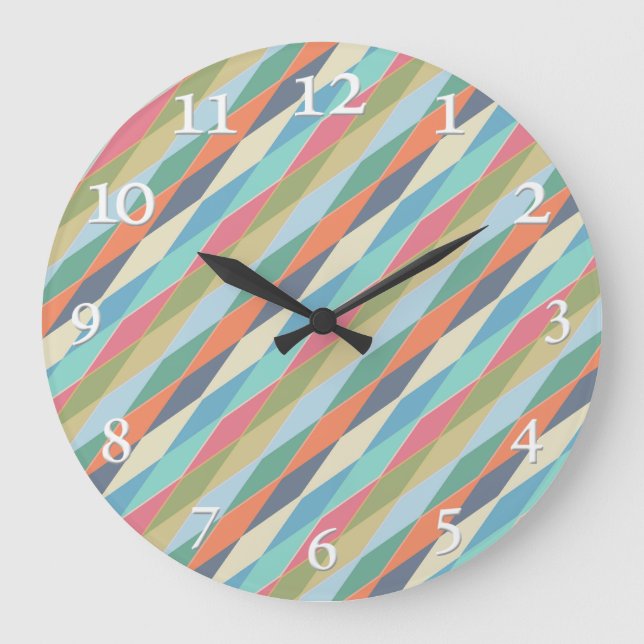 Geometrisch, abstrakt. große wanduhr (Vorderseite)