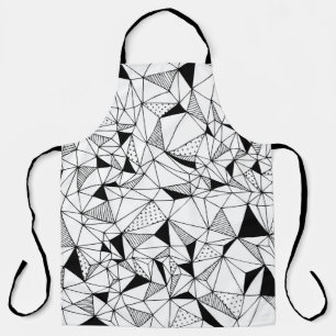 Geometrisch Abstrakt: Polygonaler Hintergrund Art. Schürze