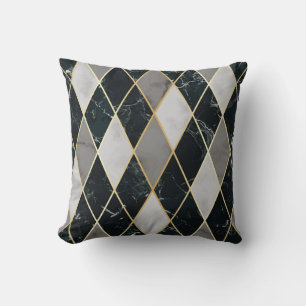 Geometrisch aus Marmor: Gold Lines Luxury Kissen
