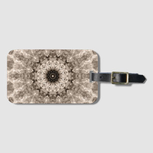 geometrisch, beige, braun, Mandala Gepäckanhänger