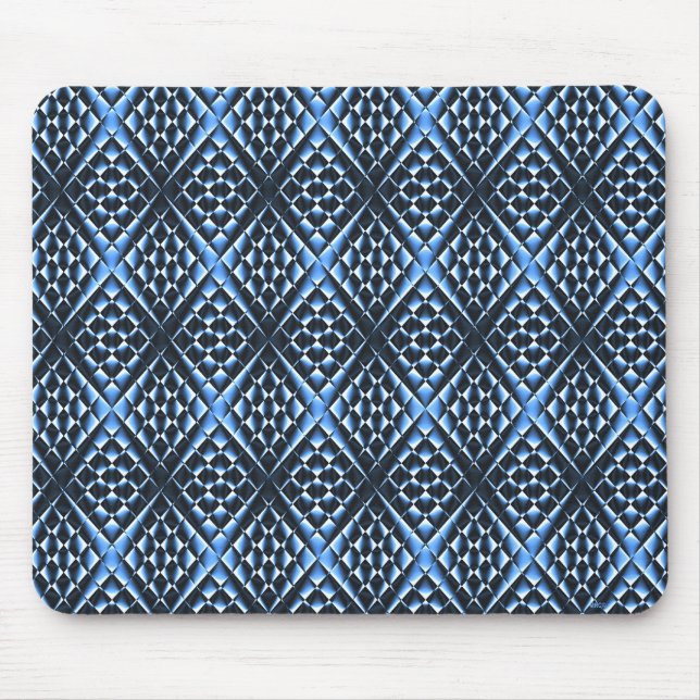 Geometrisch blau .... mousepad (Vorne)