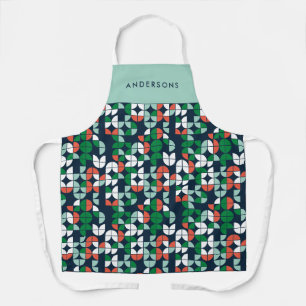 geometrisch-blau-rot-grün Weihnachten Schürze