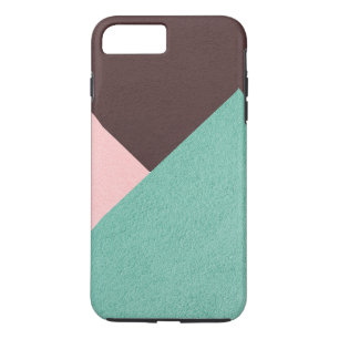 Geometrisch braun, grün und rosa Personalisiert Case-Mate iPhone Hülle