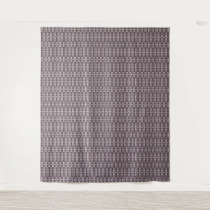 geometrisch-braune Ziermuster Wandteppich