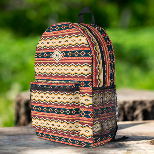 Geometrisch des Stammes der amerikanischen Boho Cu Bedruckter Rucksack