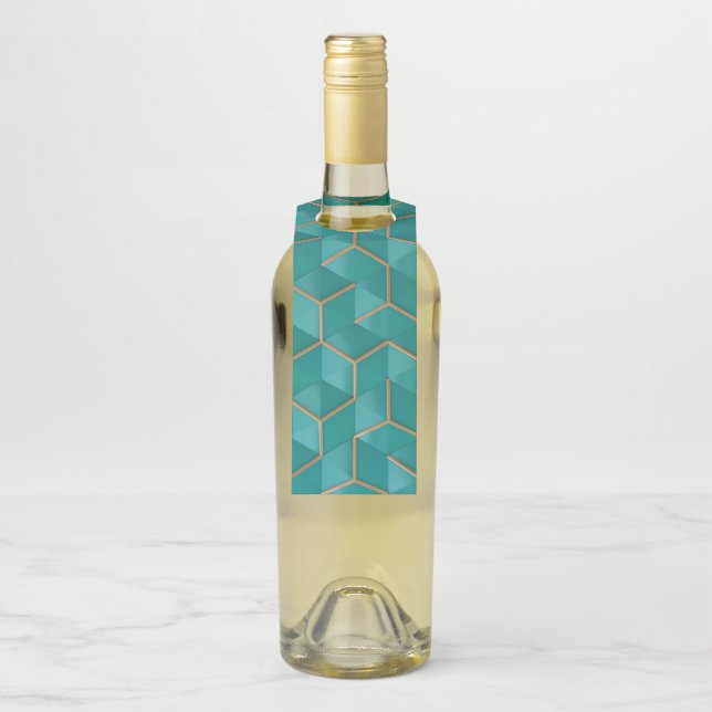 geometrisch flaschenanhänger (Auf Flasche)
