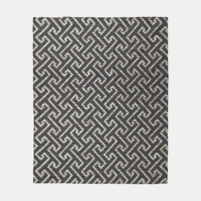 geometrisch fleecedecke (Vorderseite)