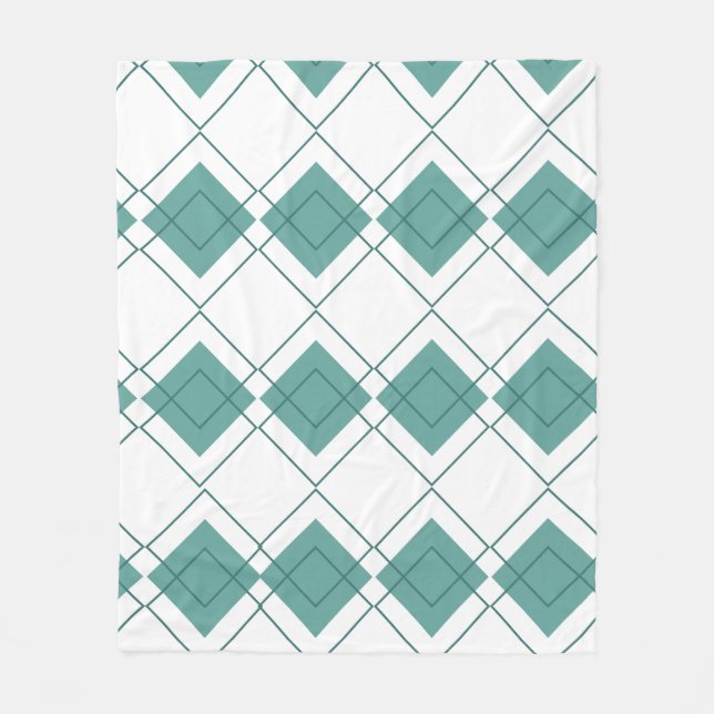 geometrisch fleecedecke (Vorderseite)