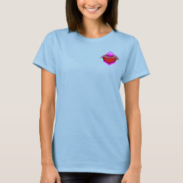 Geometrisch freies Herz blockiert T-Shirt