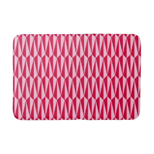 geometrisch, fuchsisch und rosa Mitte des Jahrhund Badematte