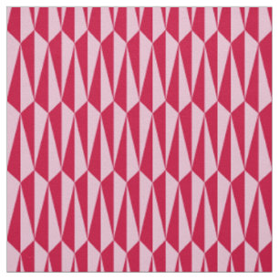 geometrisch, fuchsisch und rosa Mitte des Jahrhund Stoff