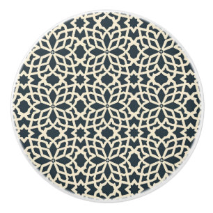 Geometrisch für Marine und Elfenbeinküste - elegan Keramikknauf