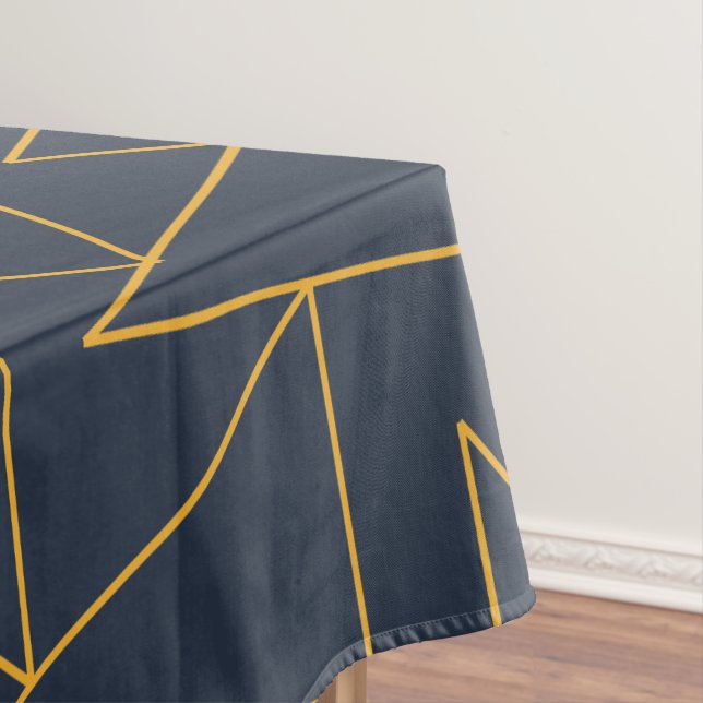 geometrisch für Marsch und Gold Tischdecke (Beispiel)