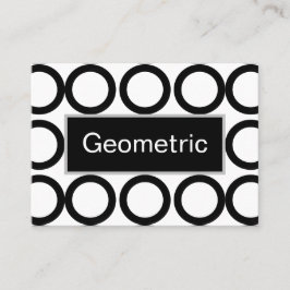Geometrisch für Schwarzweiß Visitenkarte