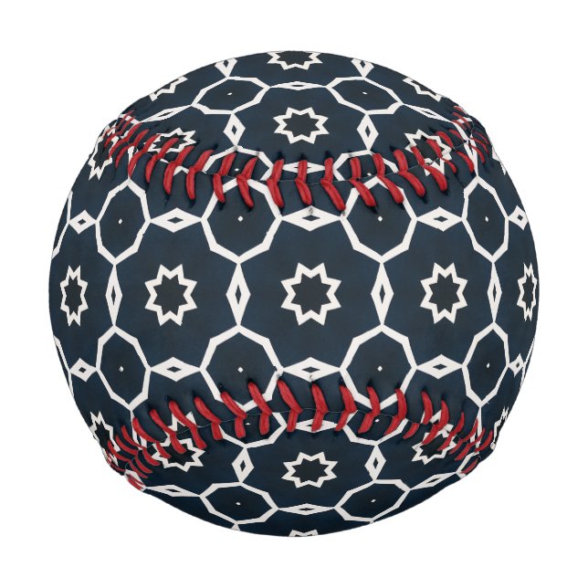 Geometrisch gedruckt baseball (Rückseite)