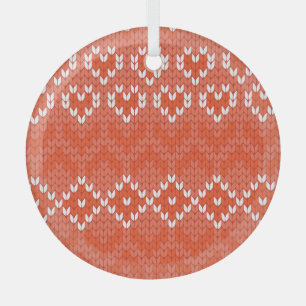 geometrisch gegossene, nahtlose Muster Ornament Aus Glas