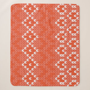 geometrisch gegossene, nahtlose Muster Sherpadecke