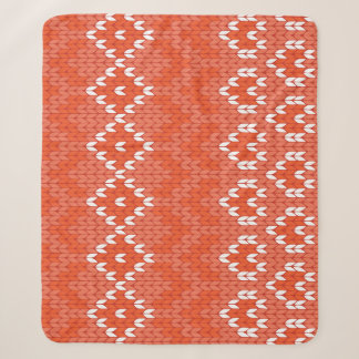 geometrisch gegossene, nahtlose Muster Sherpadecke