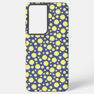 Geometrisch gelb funky zirkeln Samsung Handy Gehäu Galaxy Hülle