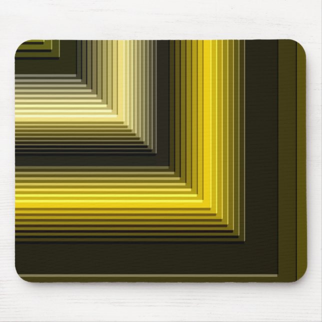geometrisch gelbes Muster Mousepad (Vorne)