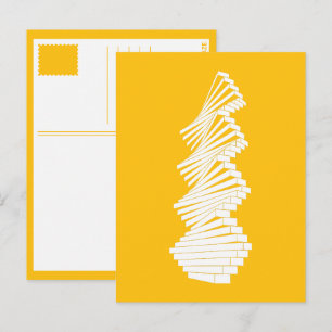 geometrisch gelenkte Wand Postkarte