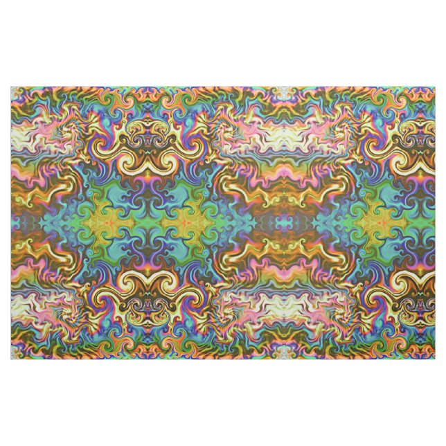 geometrisch geometrisch geformter psychedelischer  stoff (Yard (91,4 cm))
