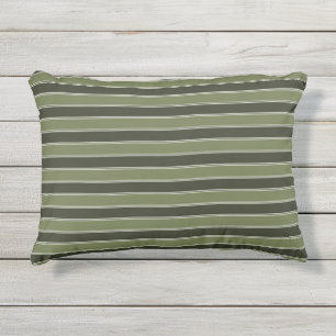 Geometrisch geometrisch zu moss grün-schwarz kissen für draußen