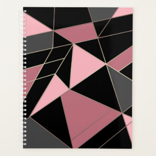 Geometrisch, grau, rosa planer